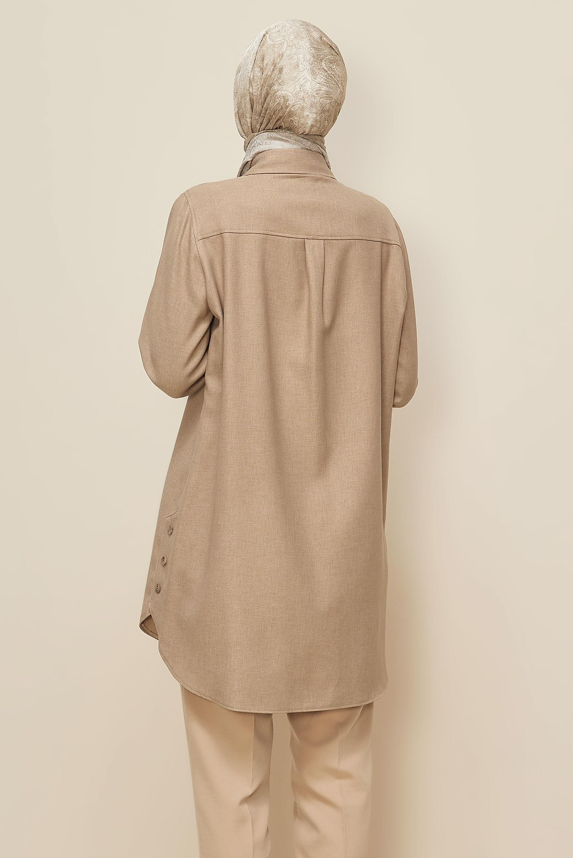 Hijab clothing BEIGE SHIRT TUNIC 46215
