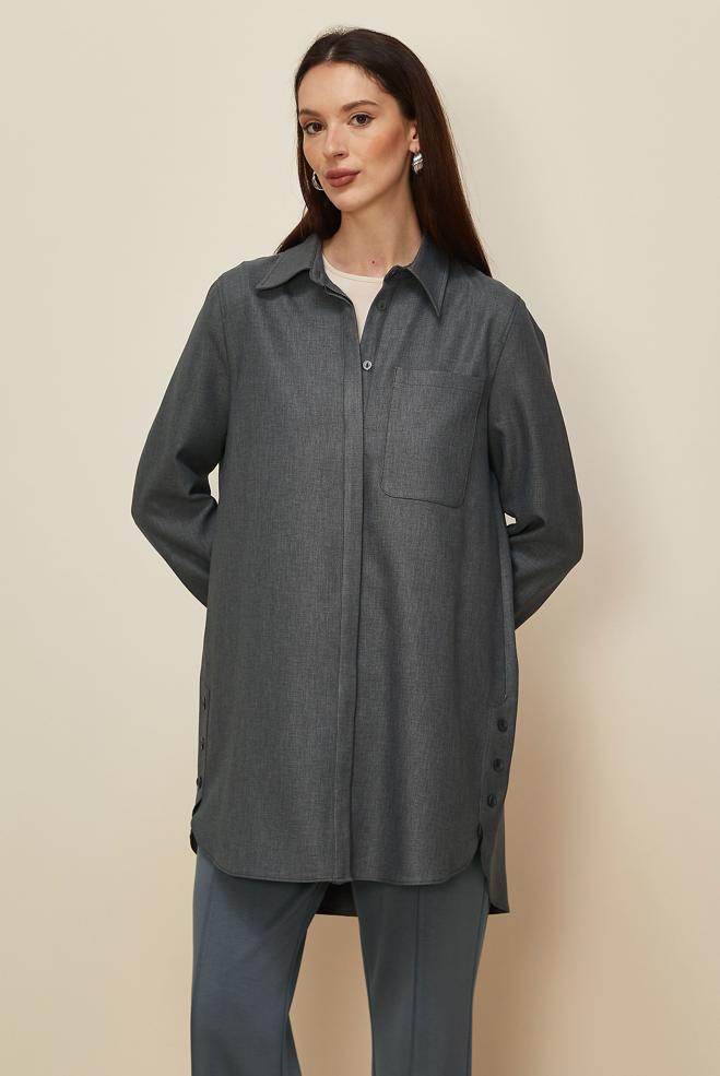 Hijab clothing GREY 46215 17235 TUNİK 40-48 TEK 38 - ALVİNA