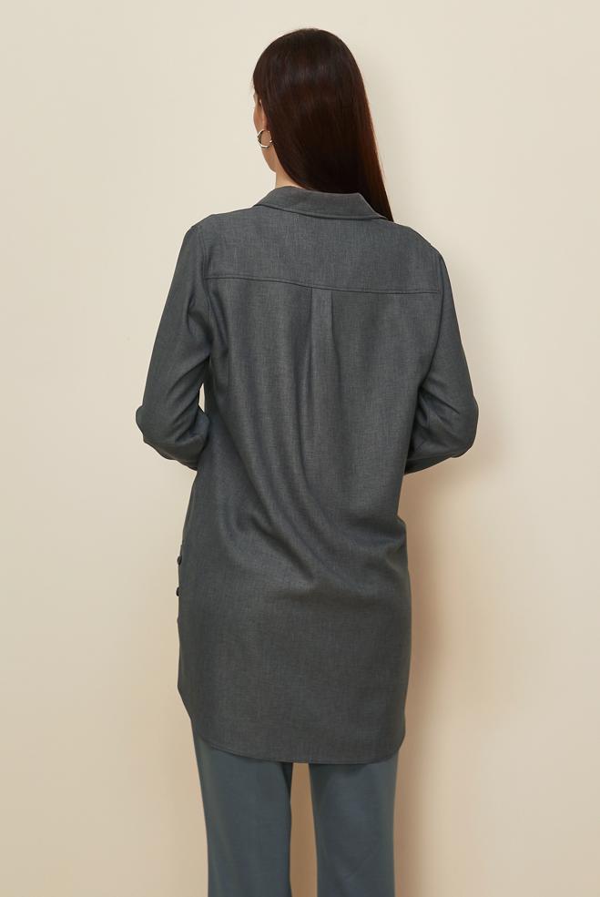 Hijab clothing GREY 46215 17235 TUNİK 40-48 TEK 38 - ALVİNA