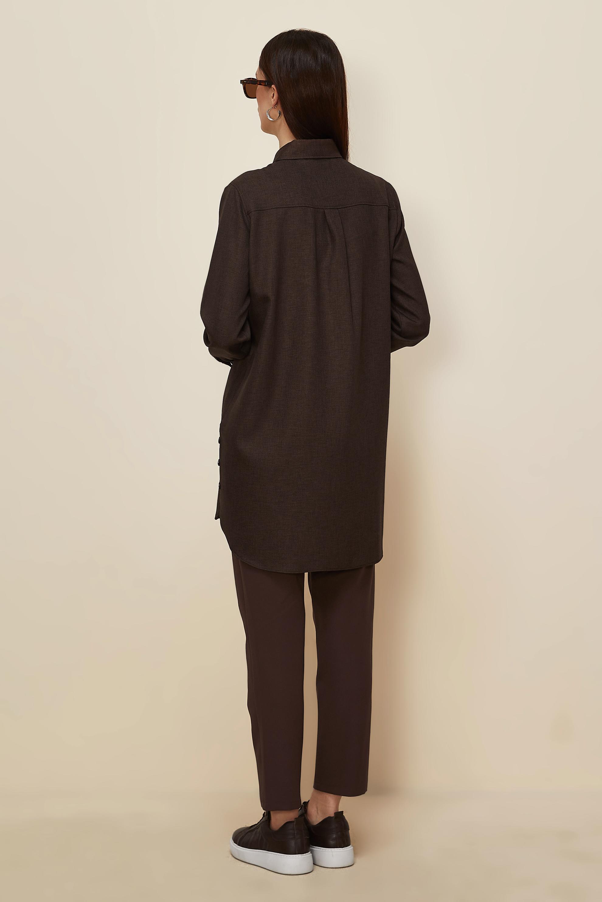 Hijab clothing BROWN SHIRT TUNIC 46215