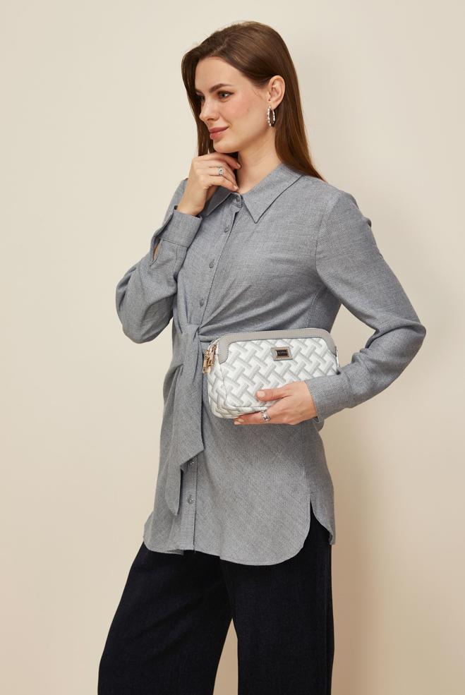 Hijab clothing GREY 46222 ARENDAL 70038 TUNİK 38-44 TEK40 - ALVİNA