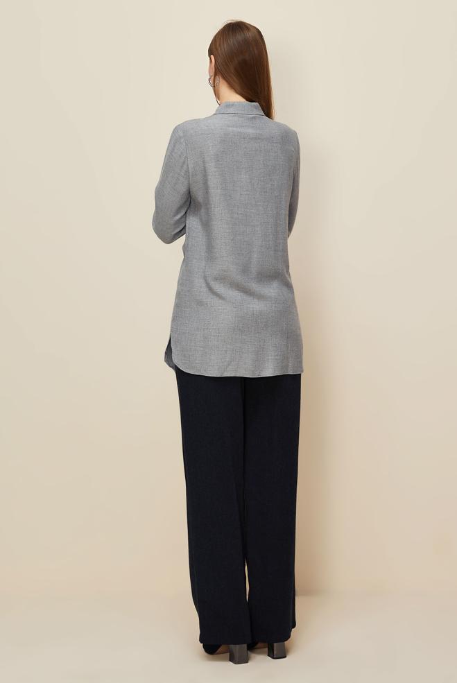 Hijab clothing GREY 46222 ARENDAL 70038 TUNİK 38-44 TEK40 - ALVİNA