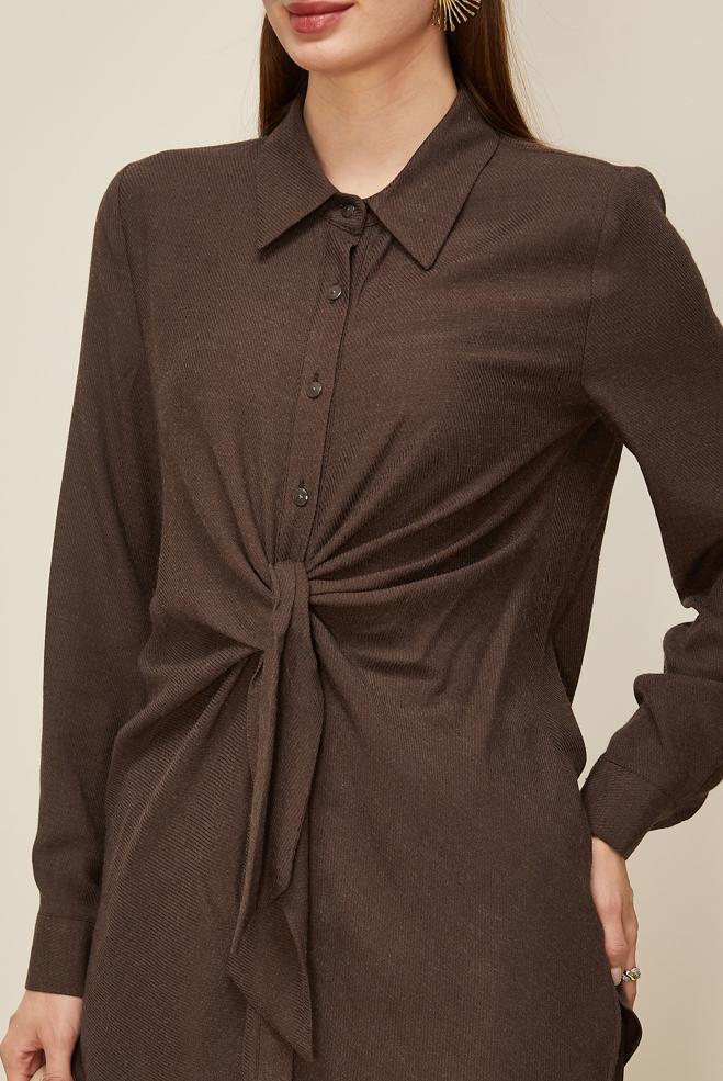 Hijab clothing BROWN 46222 ARENDAL 70038 TUNİK 38-44 TEK40 - ALVİNA