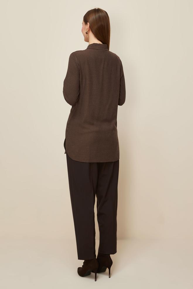 Hijab clothing BROWN 46222 ARENDAL 70038 TUNİK 38-44 TEK40 - ALVİNA