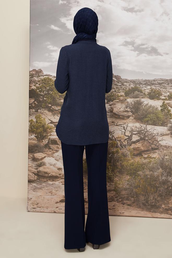Hijab clothing NAVY BLUE 46222 ARENDAL 70038 TUNİK 38-44 TEK40 - ALVİNA