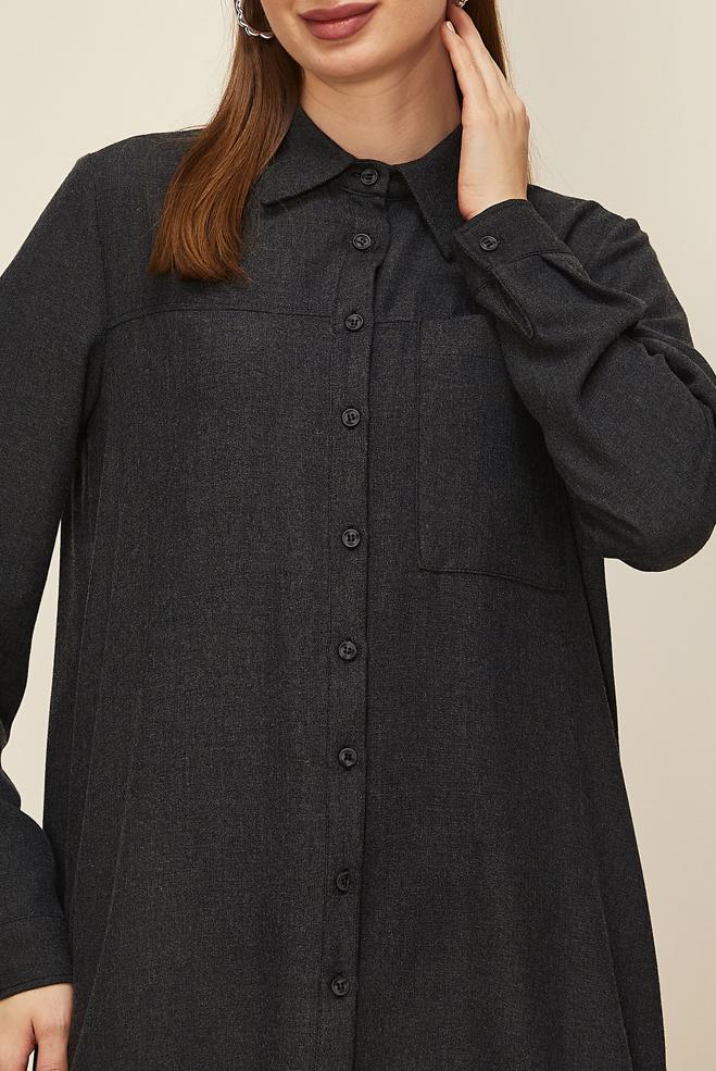 Tesettür giyim SİYAH 46223 ARENDAL 70044 TUNİK 38-46 TEK 40 - ALVİNA