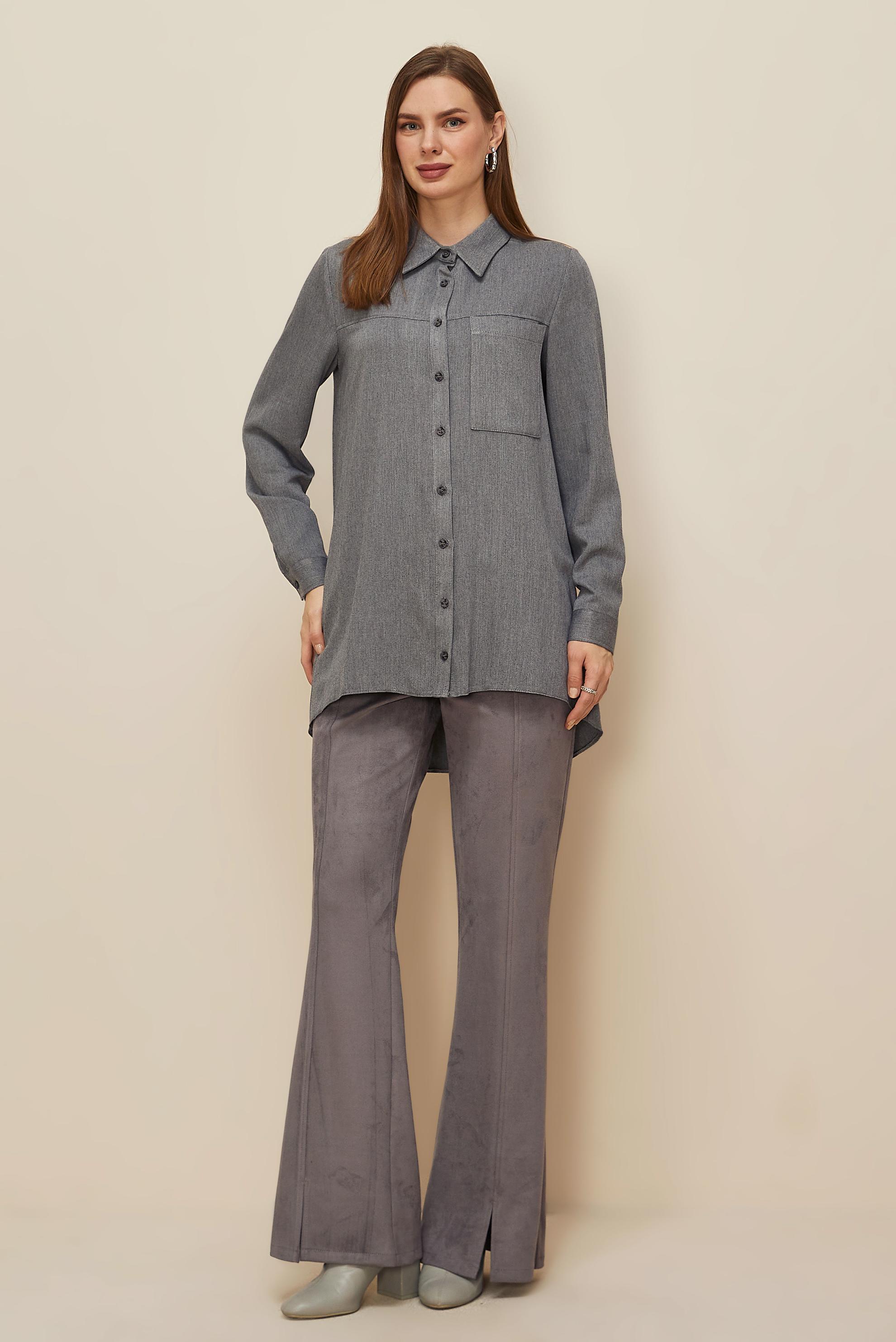 Tesettür giyim GRİ 46223 ARENDAL 70044 TUNİK 38-46 TEK 40