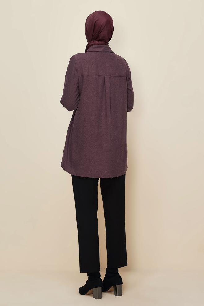 Tesettür giyim BORDO 46223 ARENDAL 70044 TUNİK 38-46 TEK 40 - ALVİNA