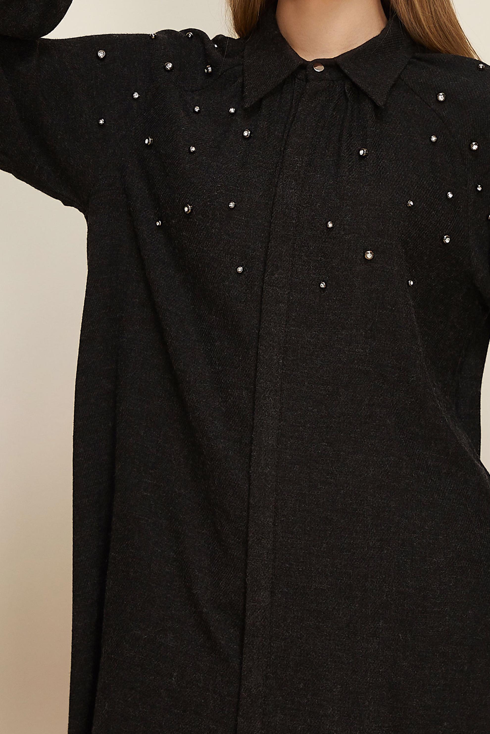 Hijab clothing BLACK GEM DETAILED TUNIC 46228