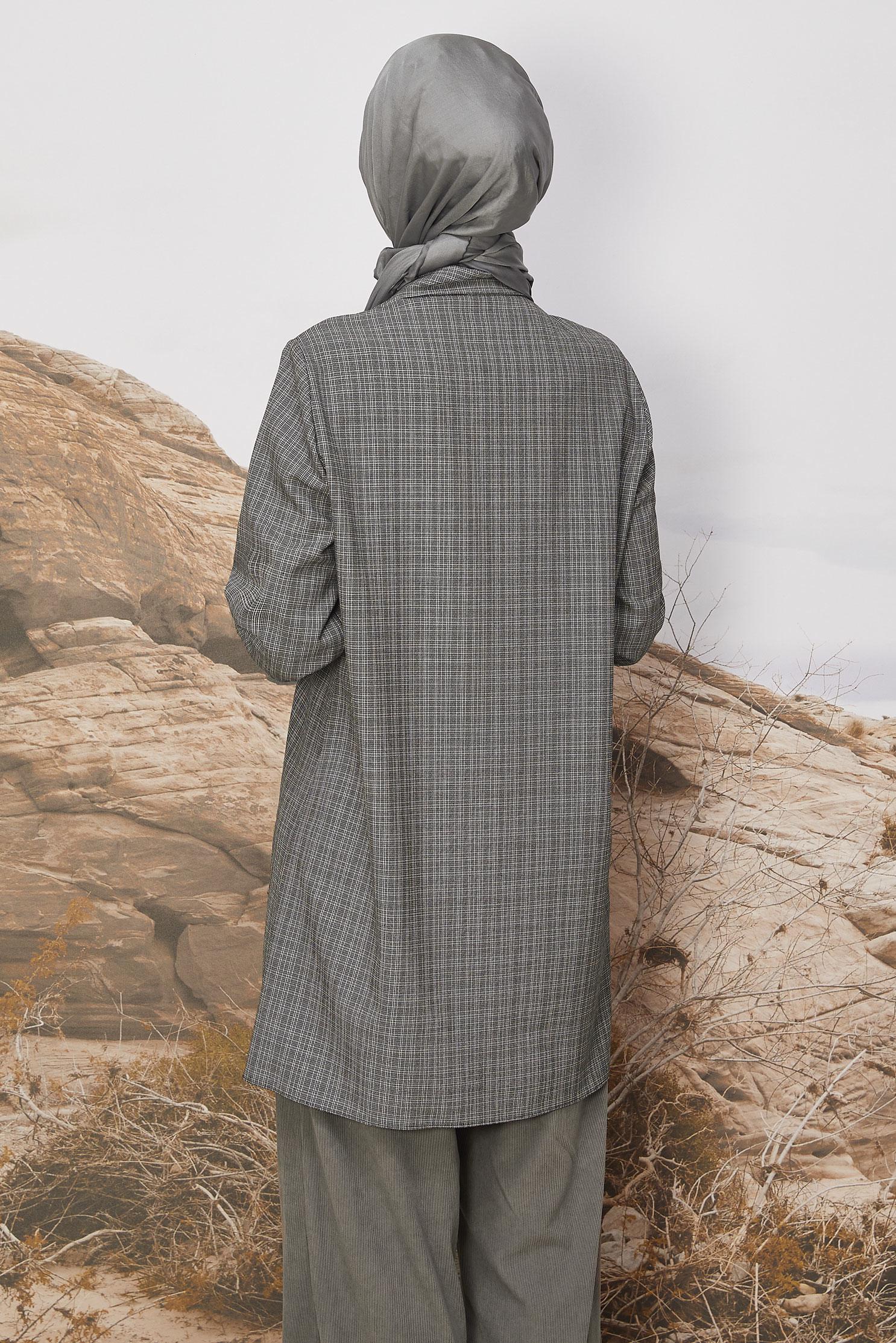 Hijab clothing BLACK BEAD EMBROIDERED TUNIC 46230