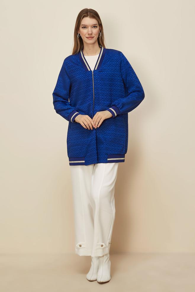 Tesettür giyim LACİVERT 46241 ALYAJ 20103 TUNİK 40-46 TEK42 - ALVİNA