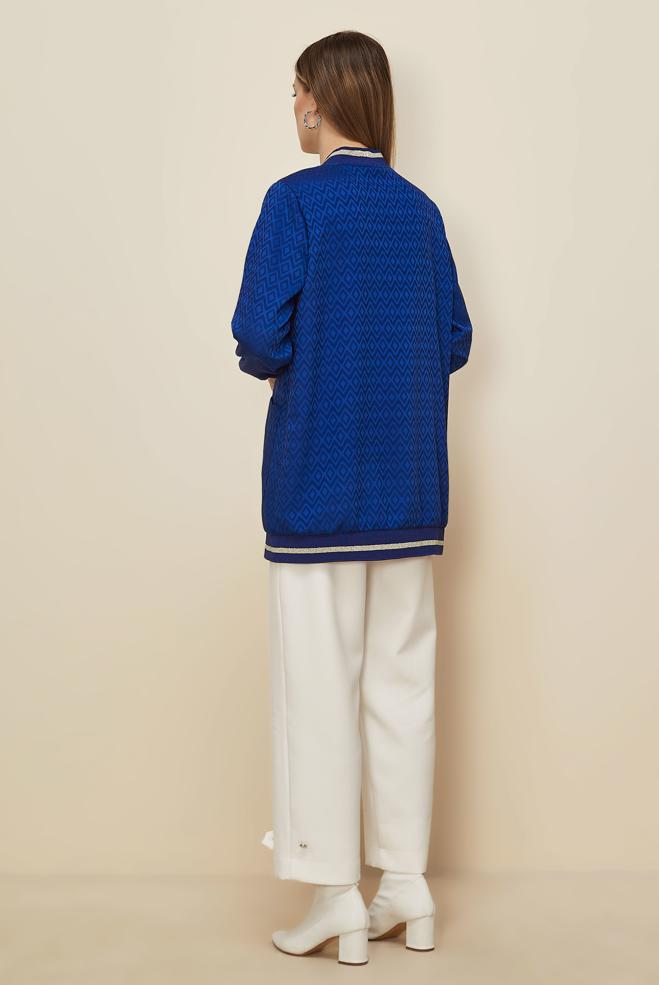 Tesettür giyim LACİVERT 46241 ALYAJ 20103 TUNİK 40-46 TEK42 - ALVİNA