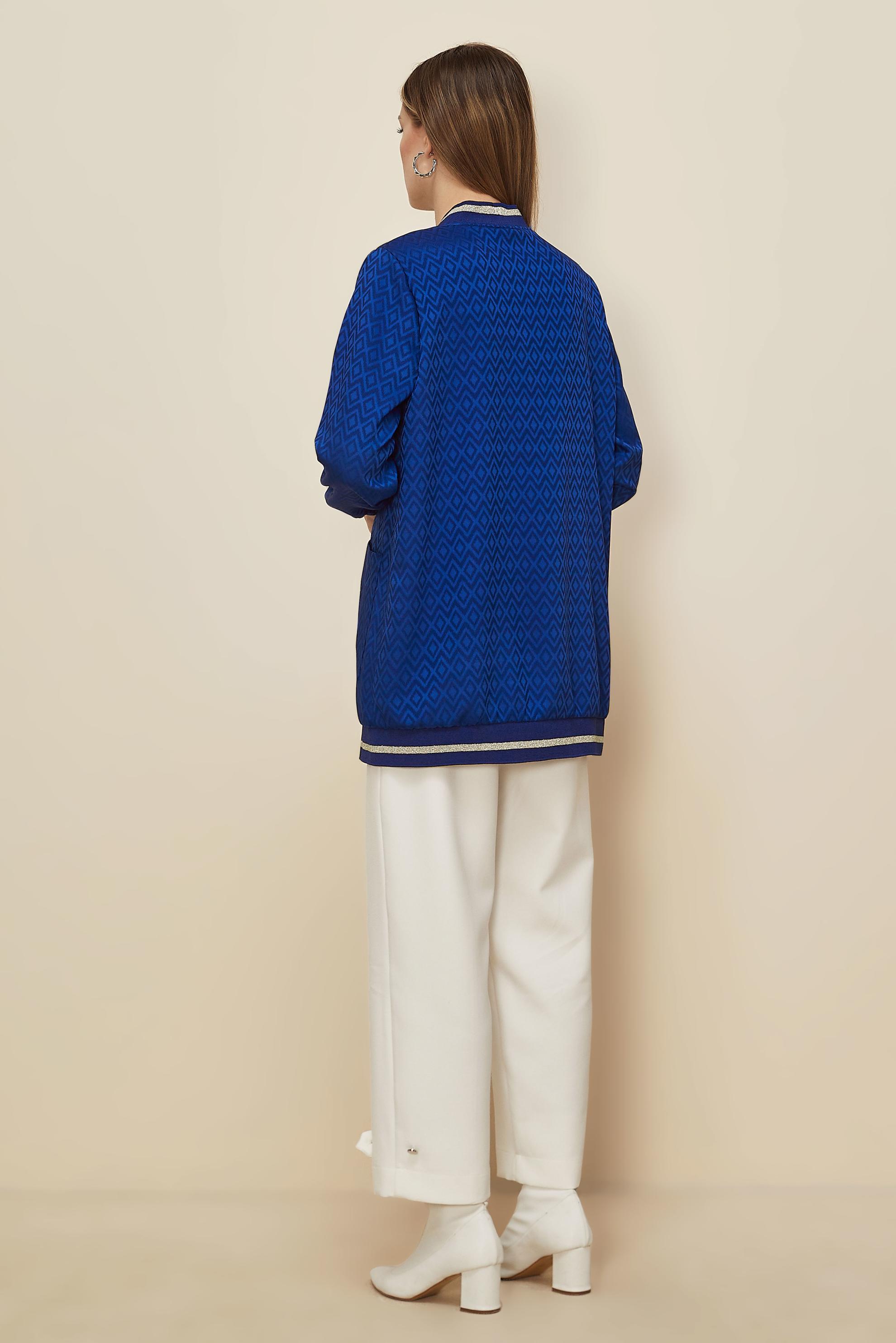 Tesettür giyim LACİVERT 46241 ALYAJ 20103 TUNİK 40-46 TEK42