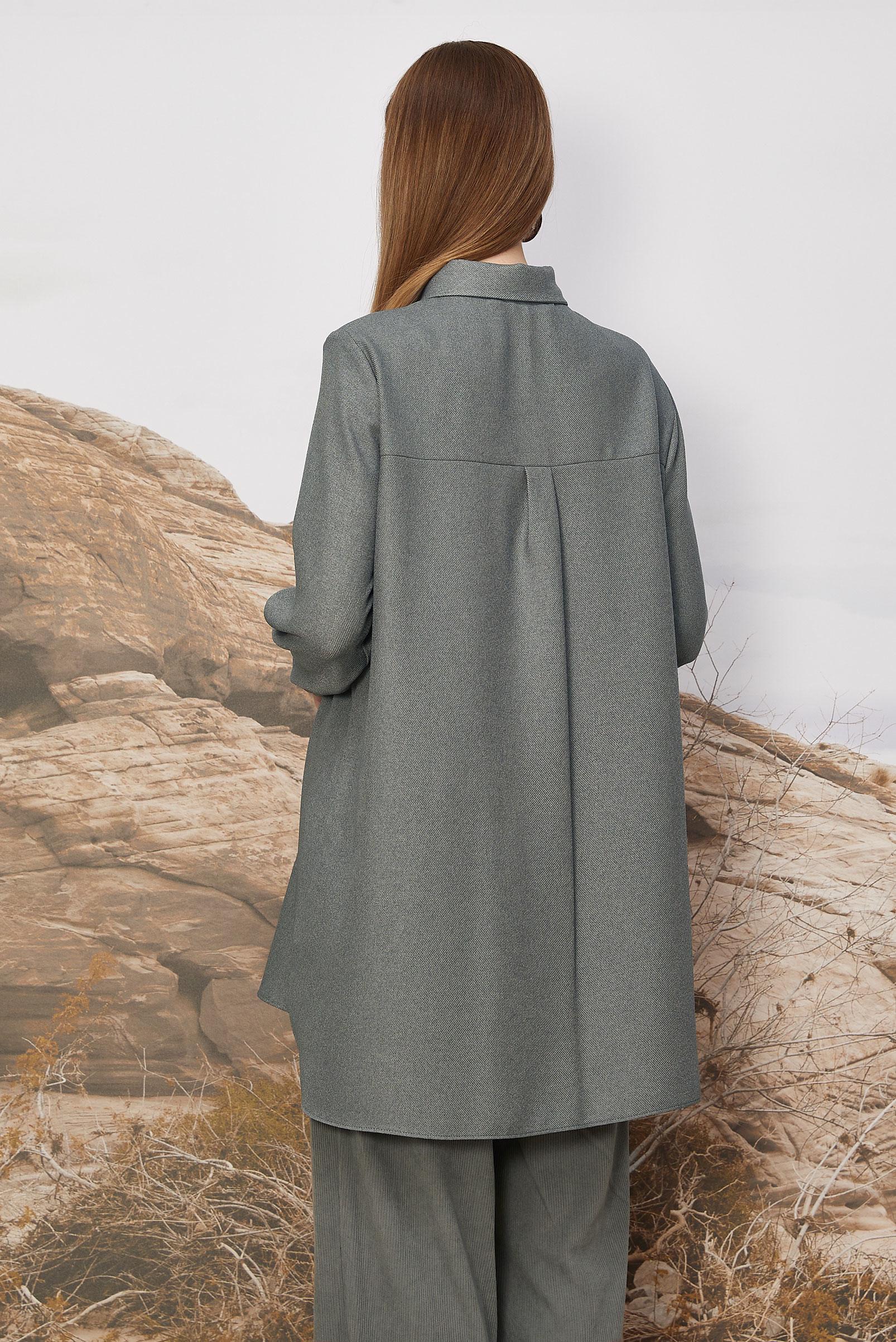 Hijab clothing GREY BEAD EMBROIDERED TUNIC 46243