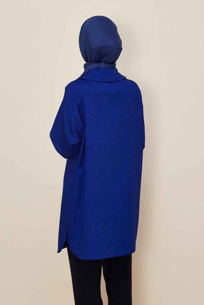 Hijab clothing NAVY BLUE 46246 ALYAJ 20105 TUNİK 40-48 TEK42 - ALVİNA