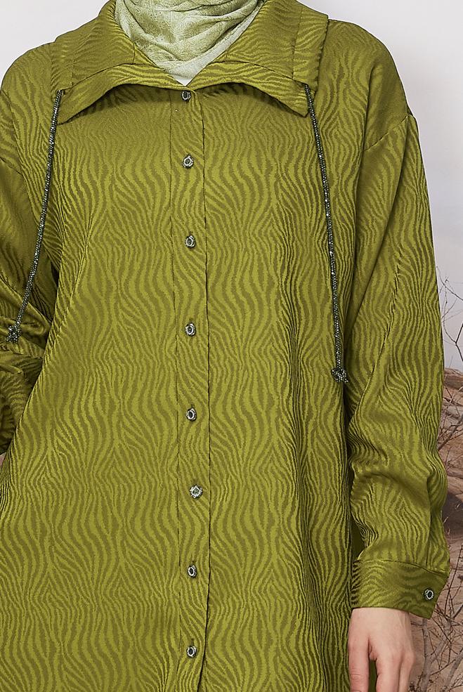Hijab clothing GREEN 46246 ALYAJ 20105 TUNİK 40-48 TEK42 - ALVİNA