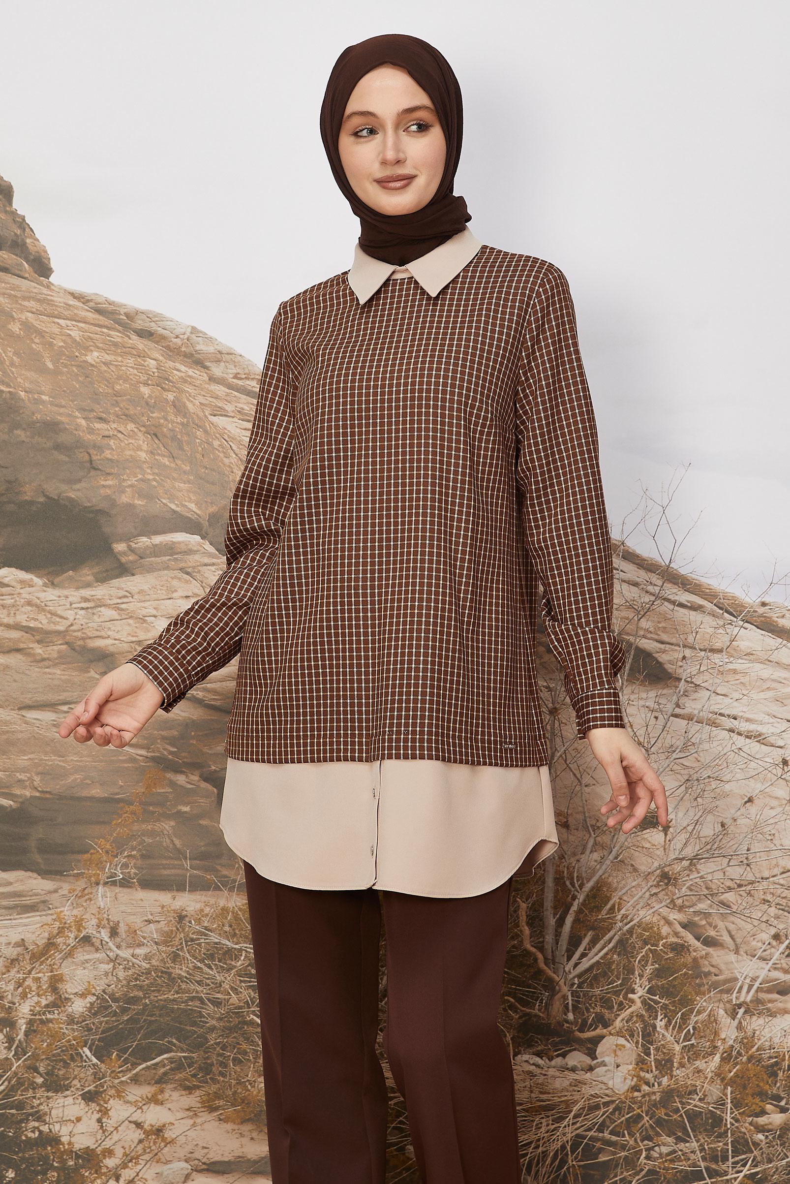 Hijab clothing TABA SHIRT COLLAR TUNIC 46250