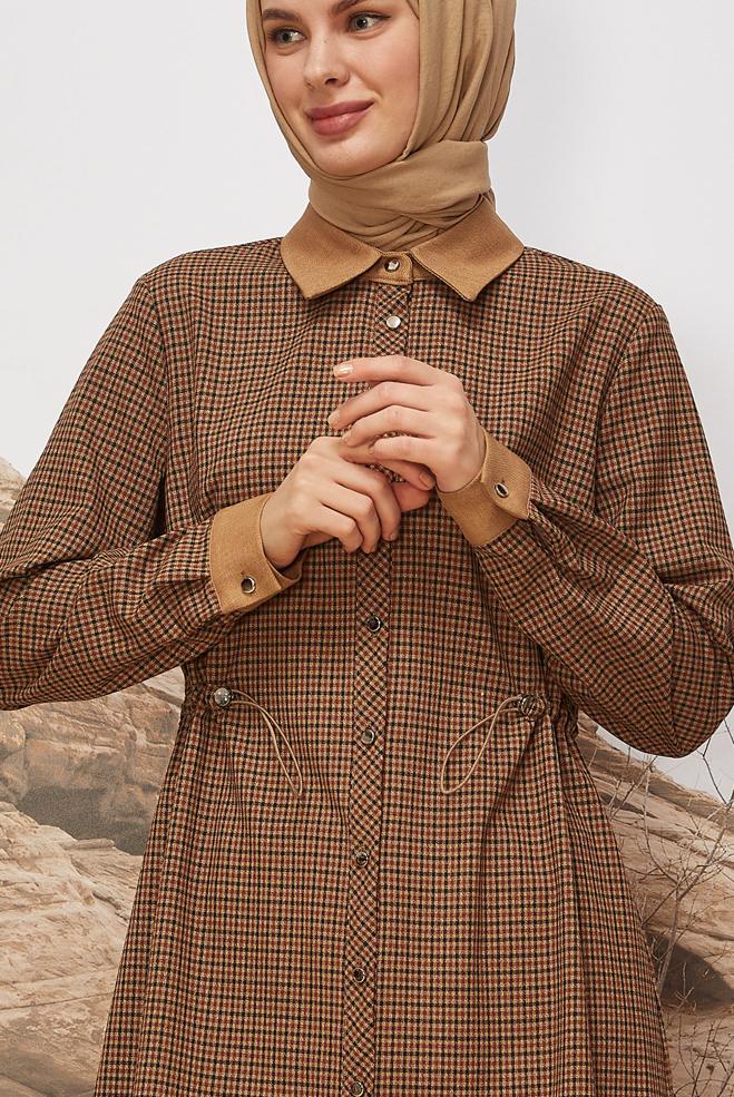 Hijab clothing TABA SHIRT COLLAR TUNIC 46251 - ALVİNA