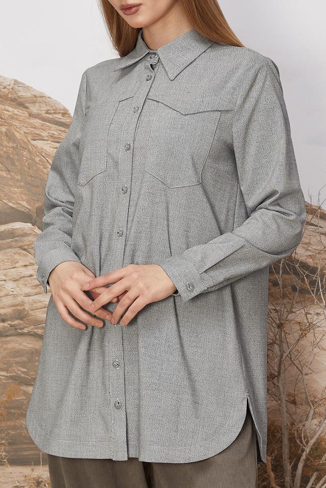 Tesettür giyim SİYAH 46267 ELİOT TUNİK 38-44 - ALVİNA