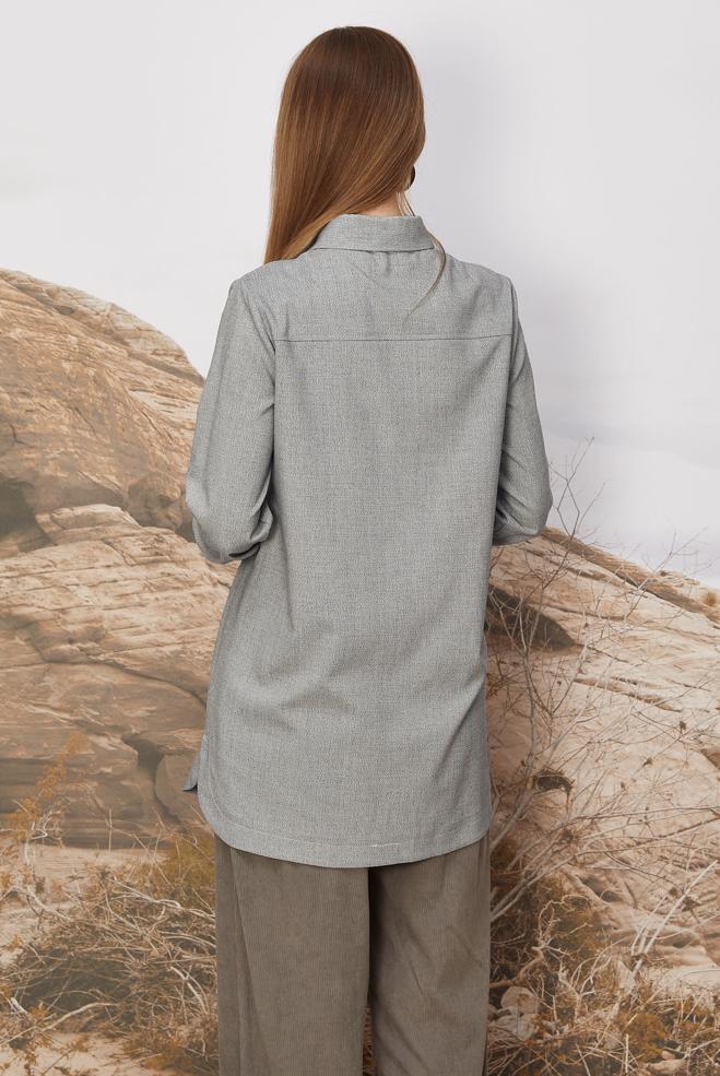 Tesettür giyim SİYAH 46267 ELİOT TUNİK 38-44 - ALVİNA