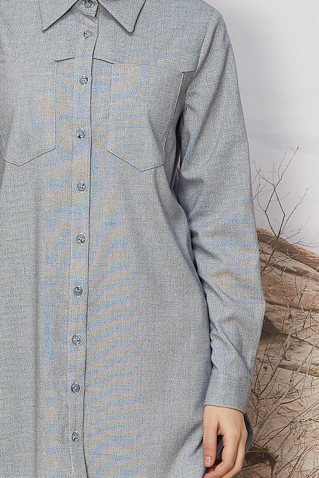 Tesettür giyim LACİVERT 46267 ELİOT TUNİK 38-44 - ALVİNA