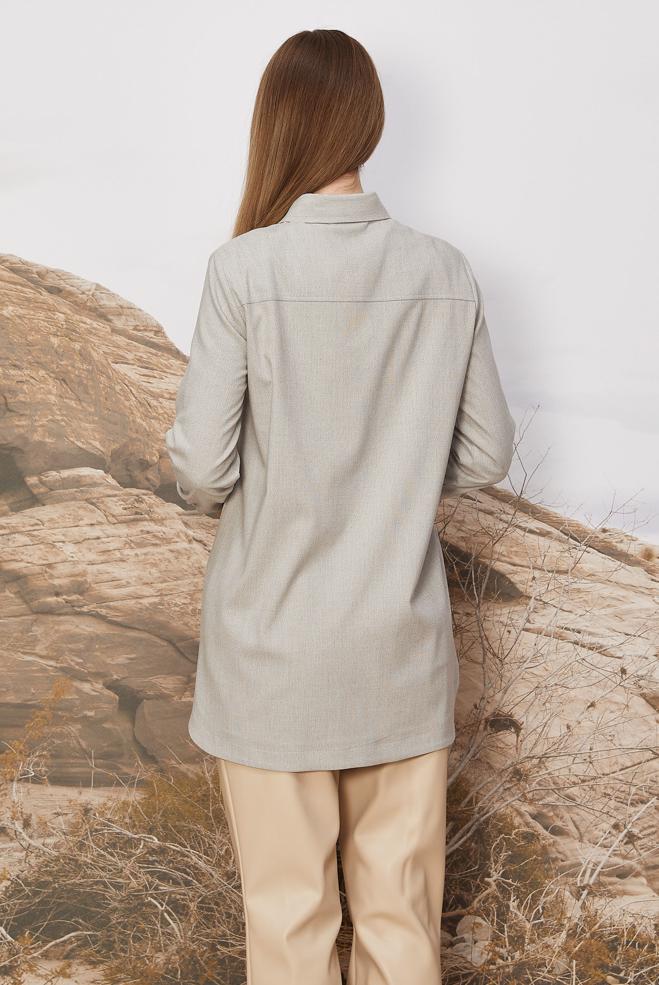 Tesettür giyim BEJ 46267 ELİOT TUNİK 38-44 - ALVİNA