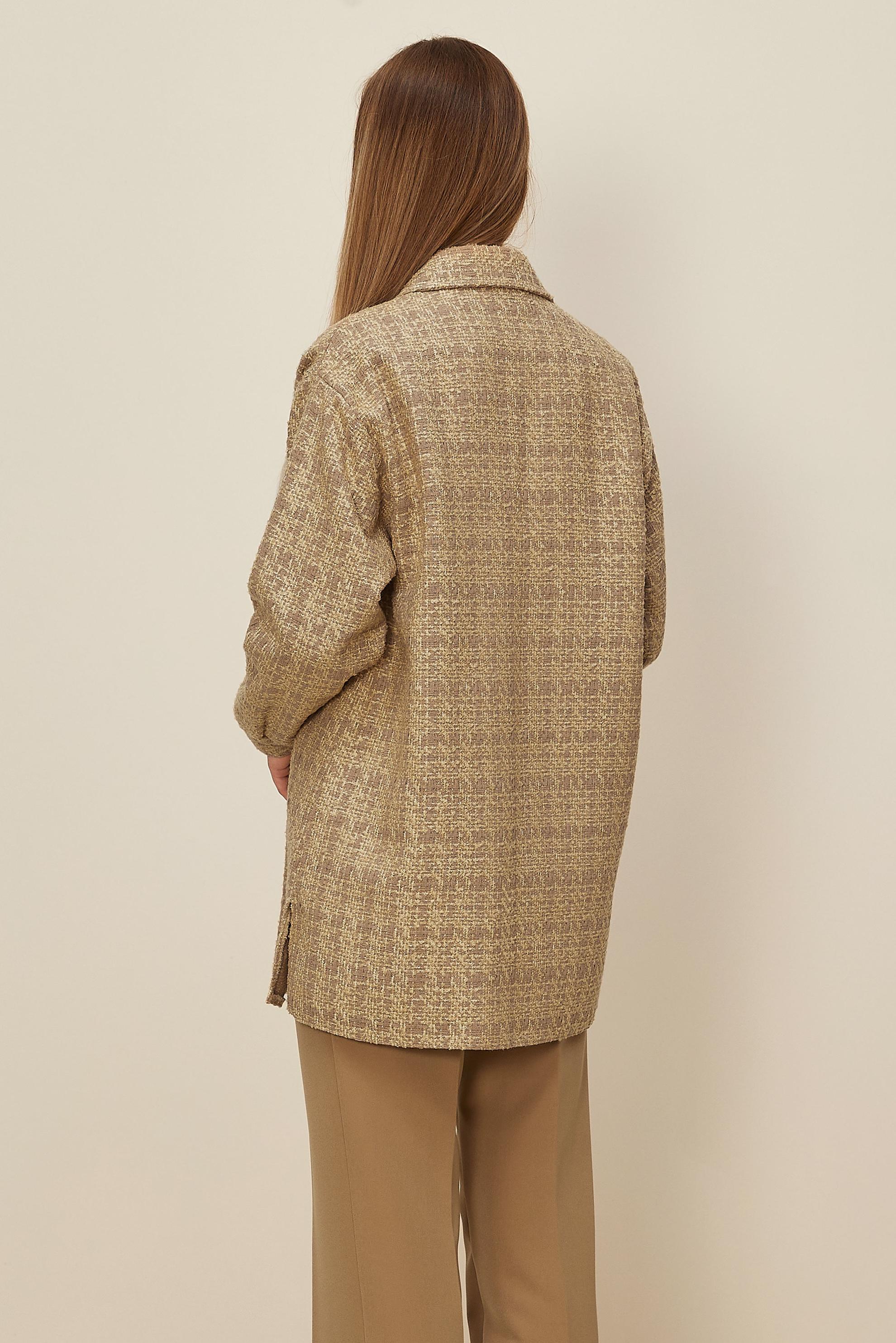 Hijab clothing BROWN SHIRT COLLAR TUNIC 46269