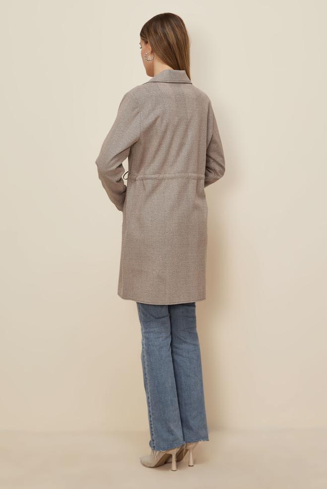 Vêtements hijab VISON TUNIQUE TAILLE NOUÉE 46274 - ALVİNA