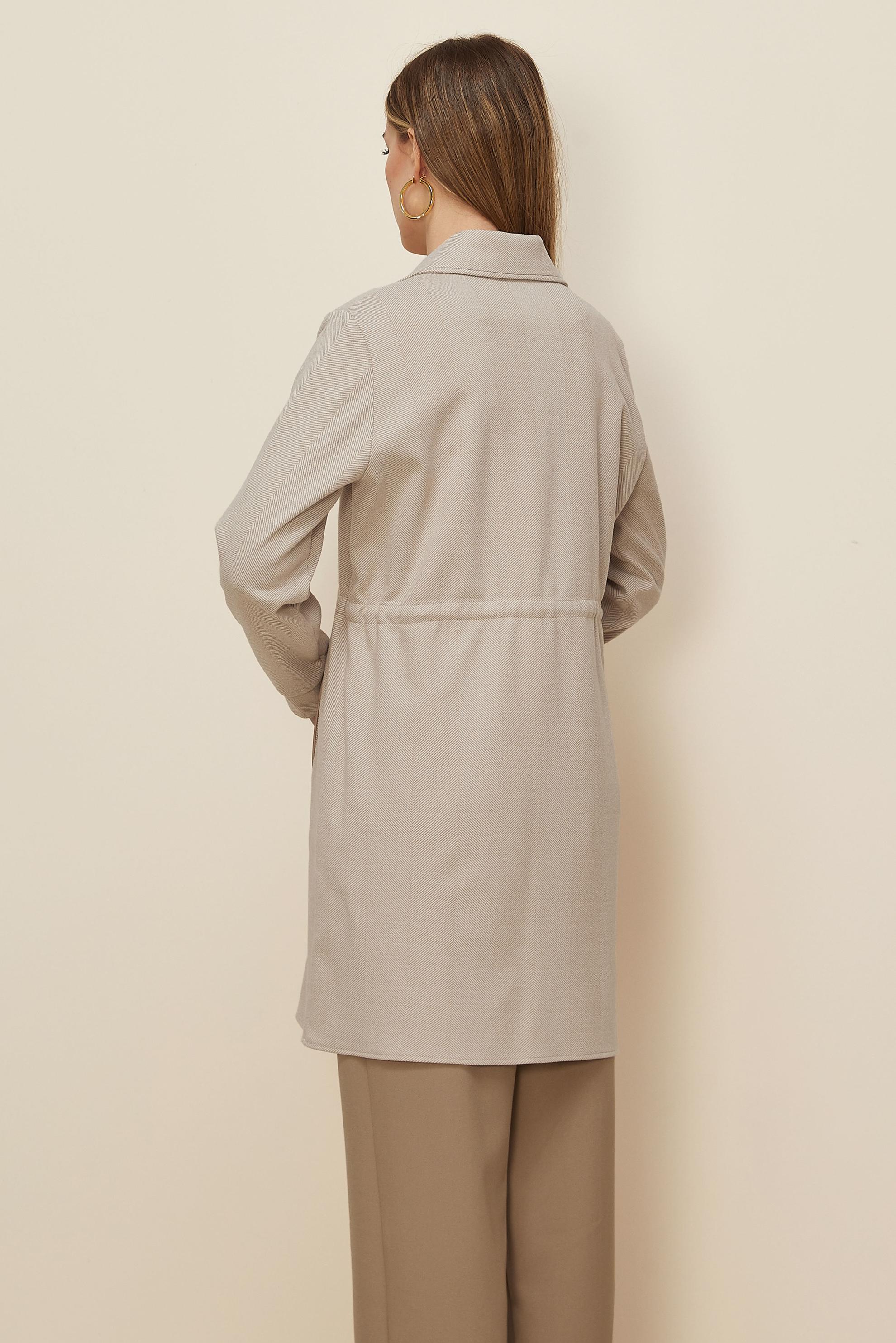 Vêtements hijab SABLE TUNIQUE TAILLE NOUÉE 46274