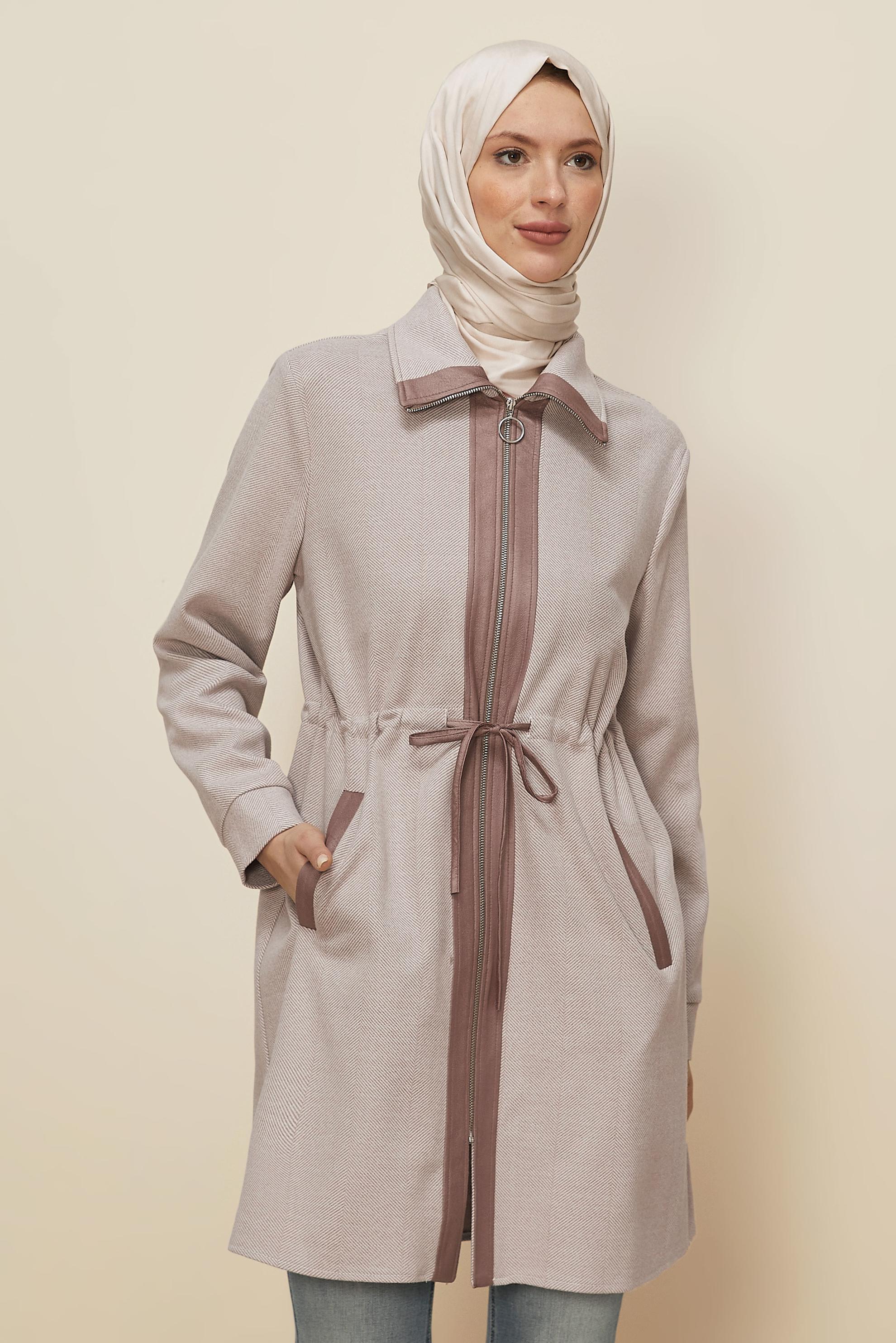 Hijab clothing PINK TIED WAIST TUNIC 46274