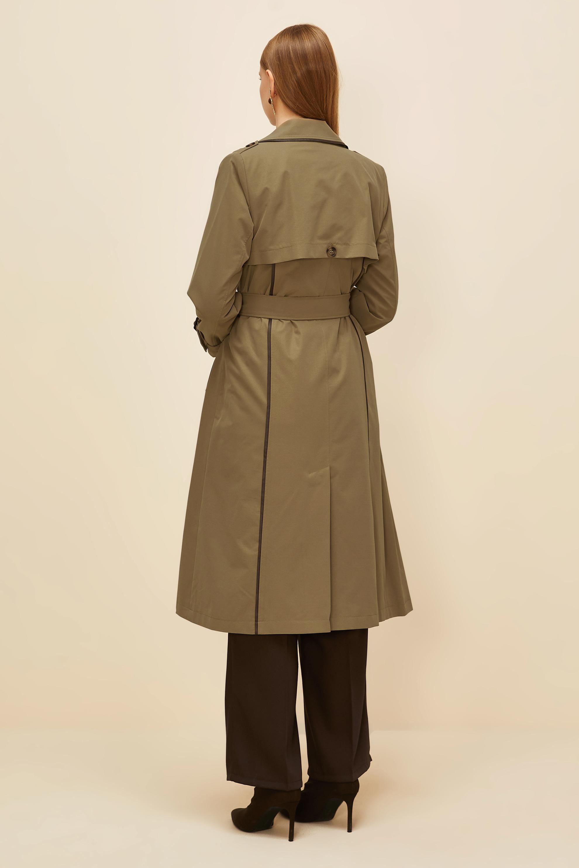 Vêtements hijab BRUN TRENCH-COAT CEINTURÉ 10979