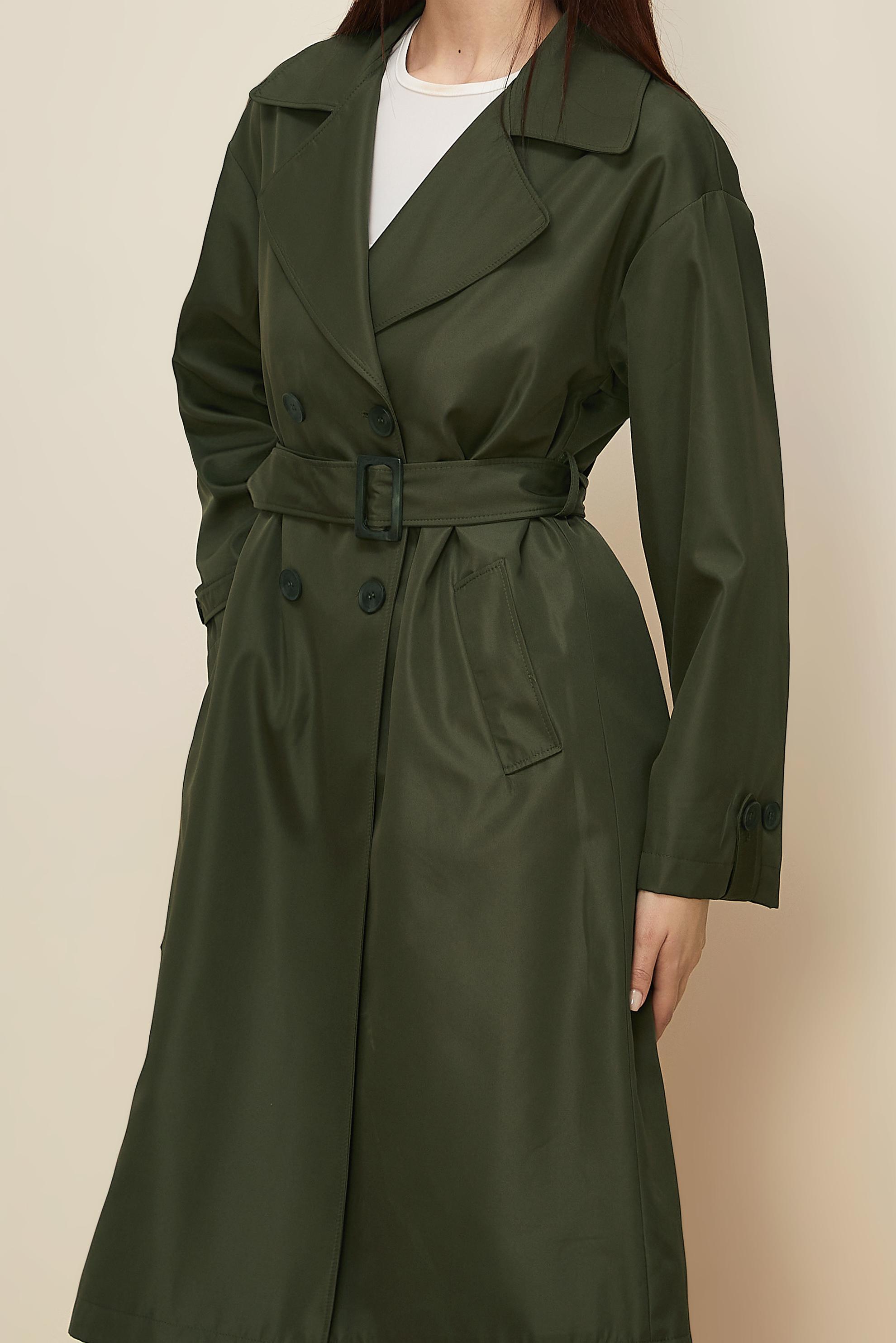 Hijab clothing KHAKI 10984 DEWSPO BONDİNG TRENCKOT 38-46 TEK 42