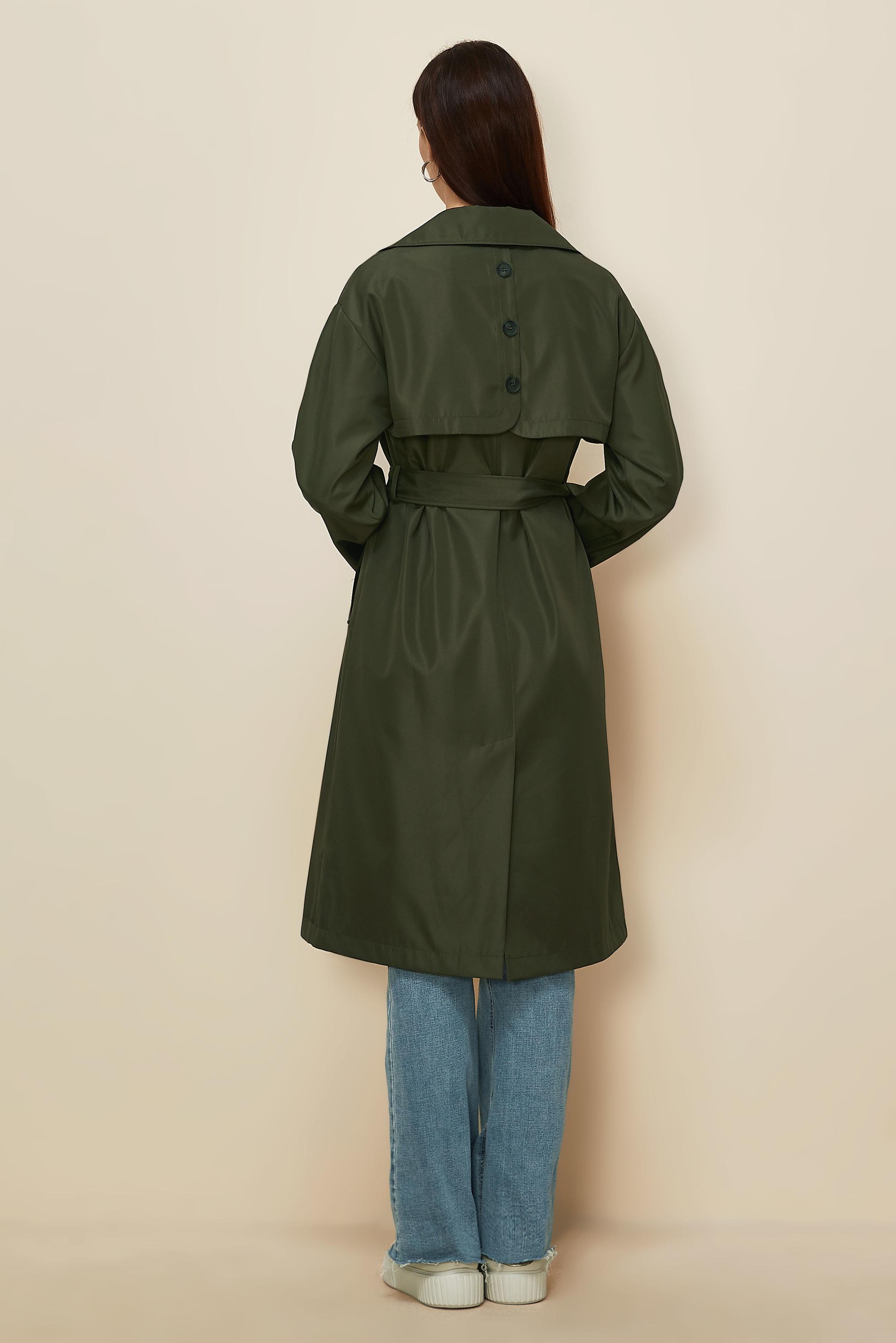 Hijab clothing KHAKI 10984 DEWSPO BONDİNG TRENCKOT 38-46 TEK 42