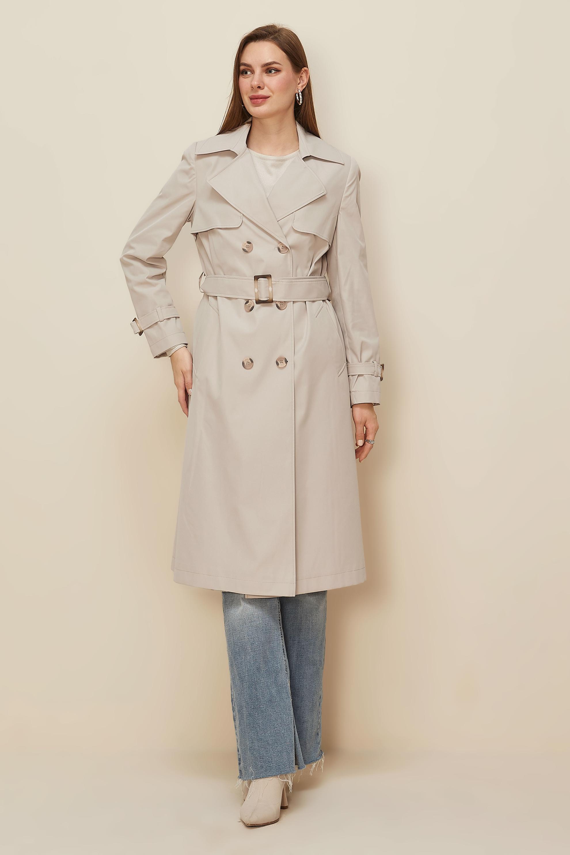 Tesettür giyim BEJ 10985 8711 TRENCKOT 38-46 TEK 42