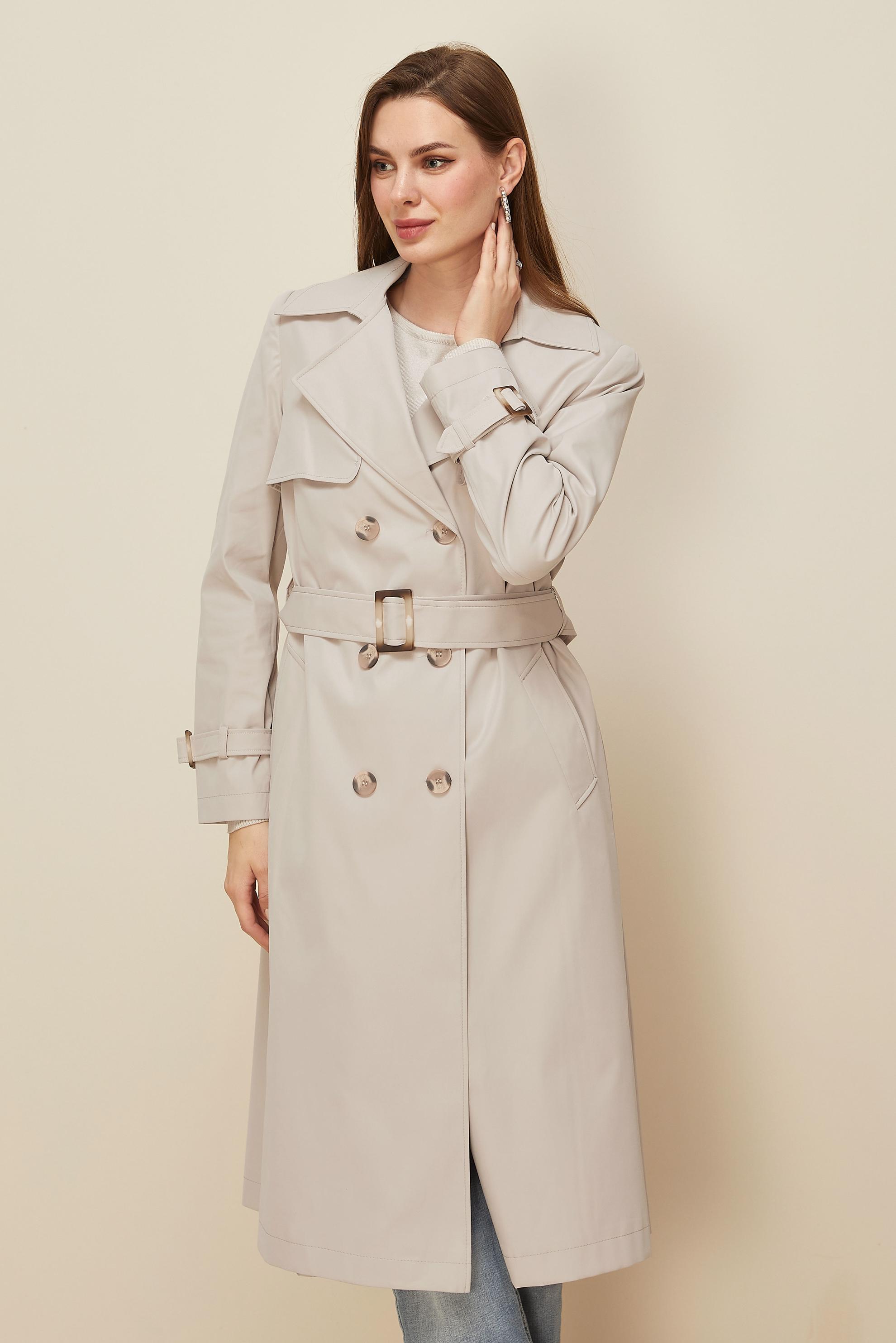 Tesettür giyim BEJ 10985 8711 TRENCKOT 38-46 TEK 42