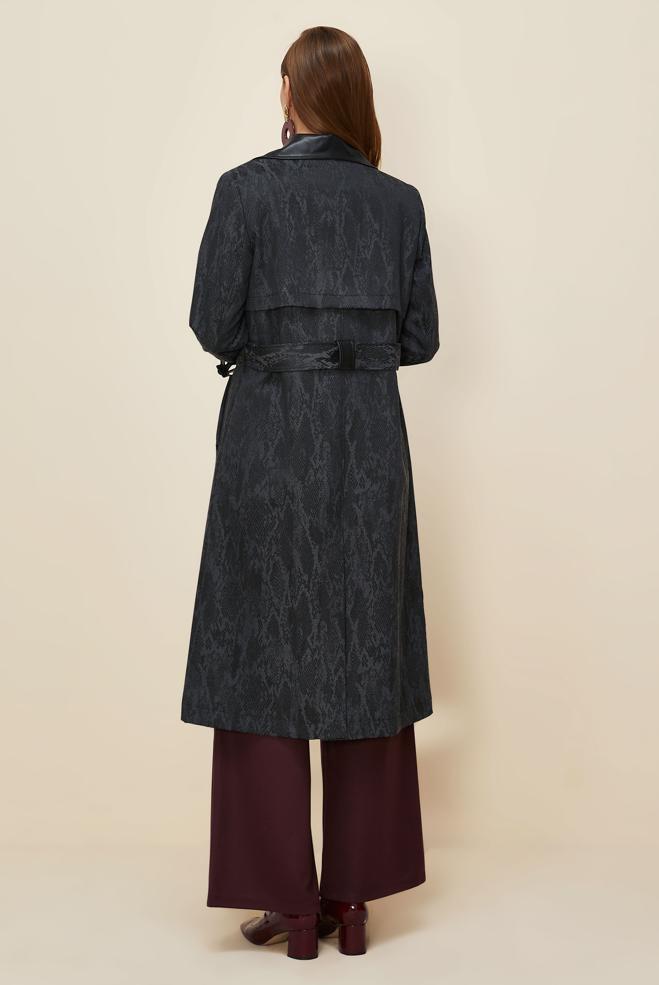 Hijab clothing GREY 10987 9861 TRENCKOT 40-46 TEK 38 - ALVİNA