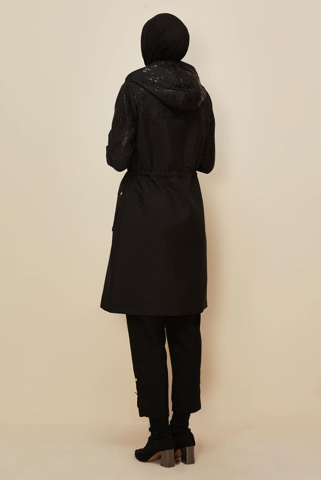 Hijab clothing BLACK 10988 KAPİTONE 1261 TRENÇKOT 38-46 TEK 40 - ALVİNA