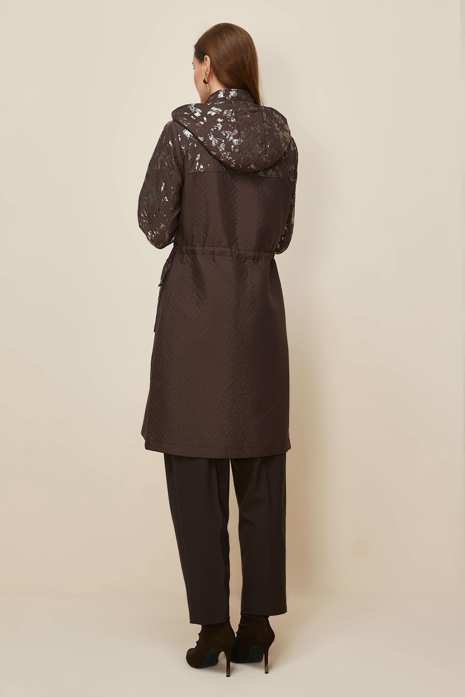 Vêtements hijab BRUN TRENCH MATELASSÉ 10988