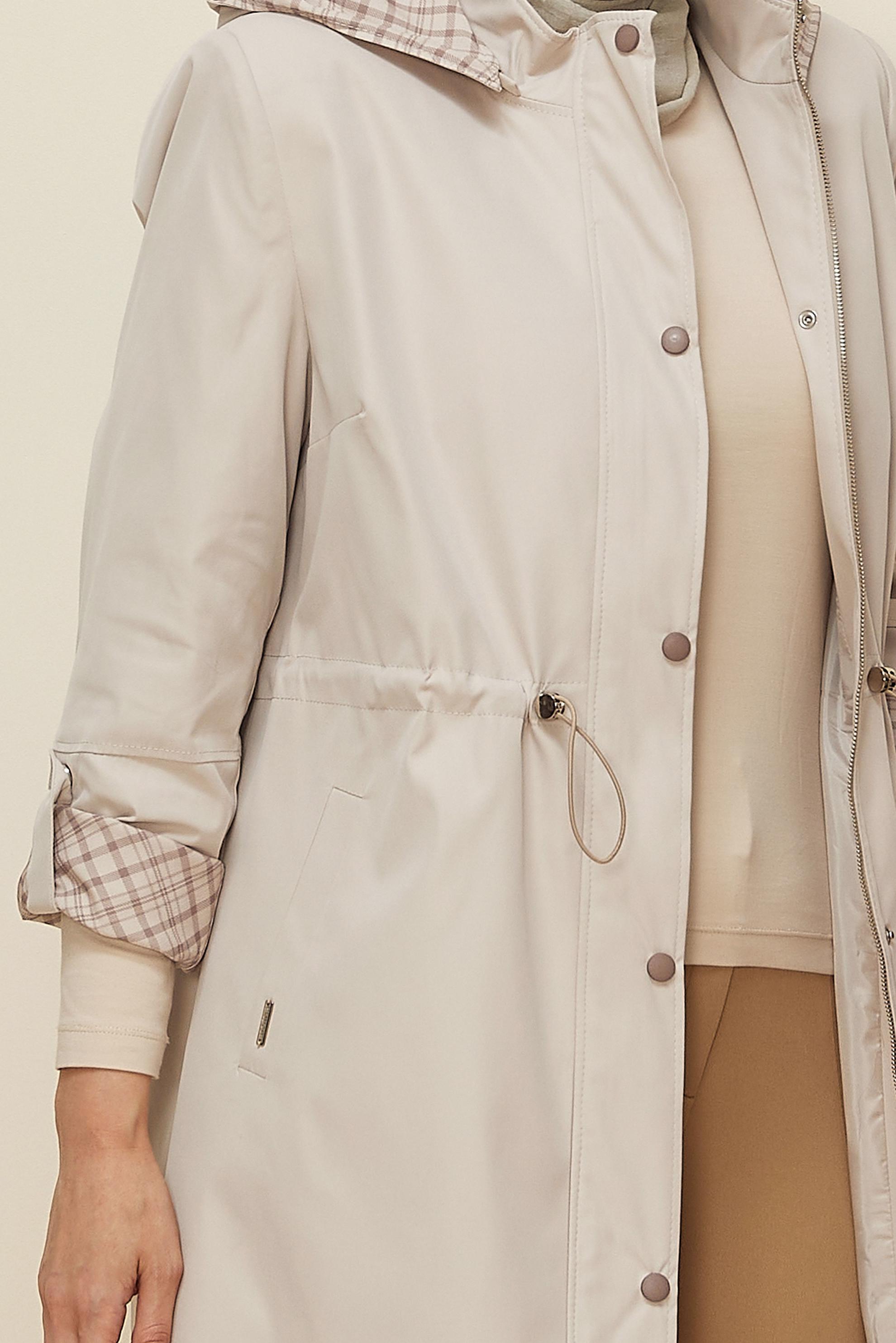 Vêtements hijab BEIGE TRENCH GRANDE TAILLE 10991