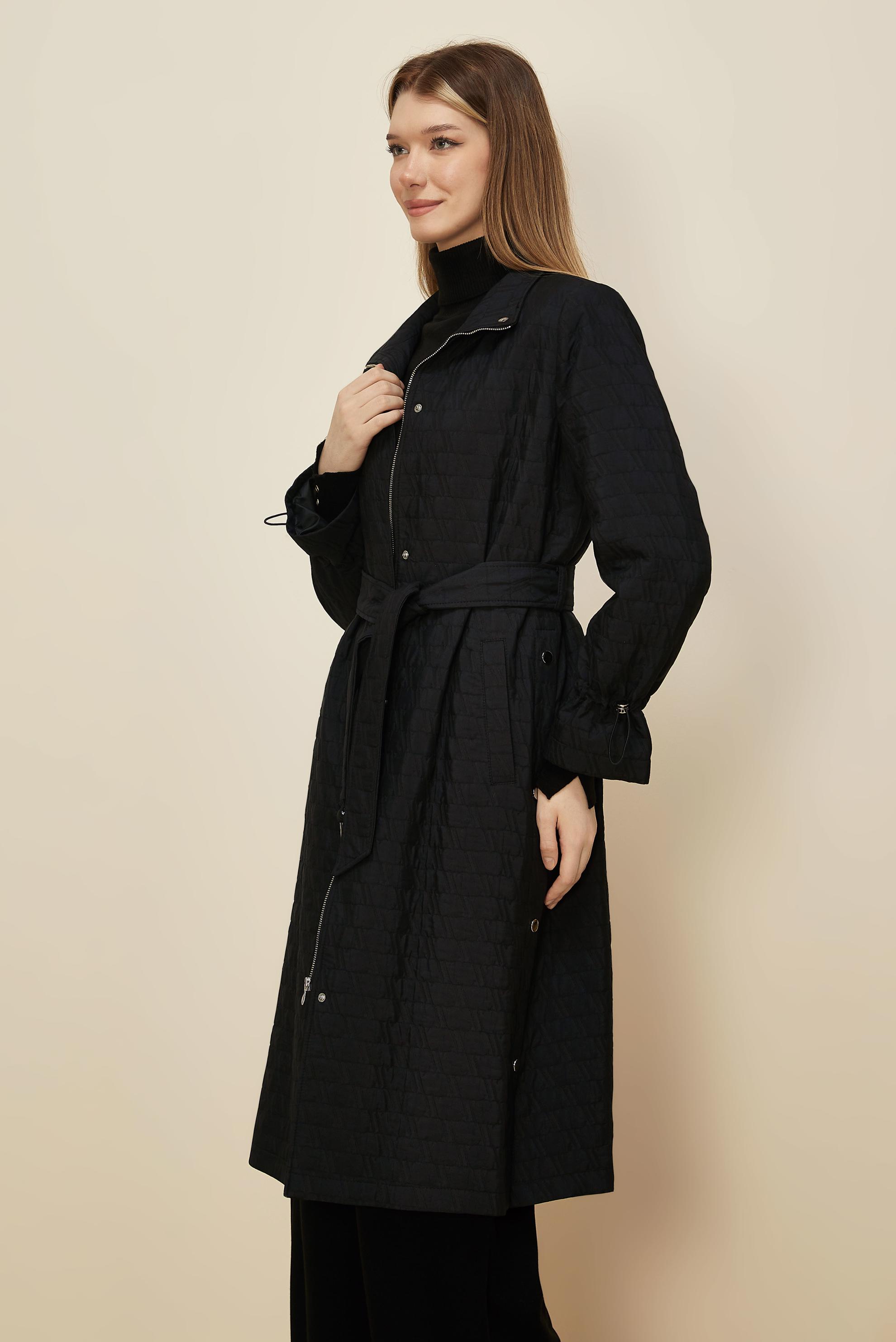 Hijab clothing BLACK 10993 KAPİTONE 5058 TRENÇKOT 38-46 TEK 40