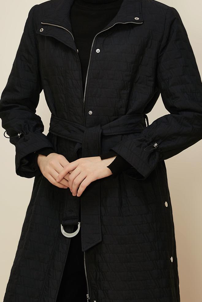 Hijab clothing BLACK 10993 KAPİTONE 5058 TRENÇKOT 38-46 TEK 40 - ALVİNA