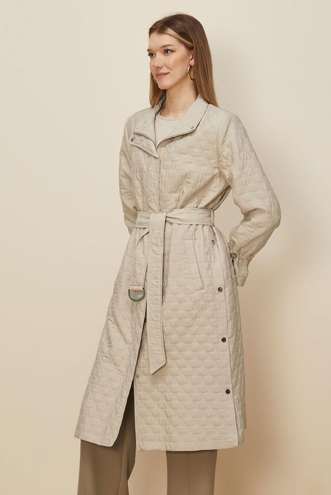 Hijab clothing BEIGE 10993 KAPİTONE 5058 TRENÇKOT 38-46 TEK 40 - ALVİNA