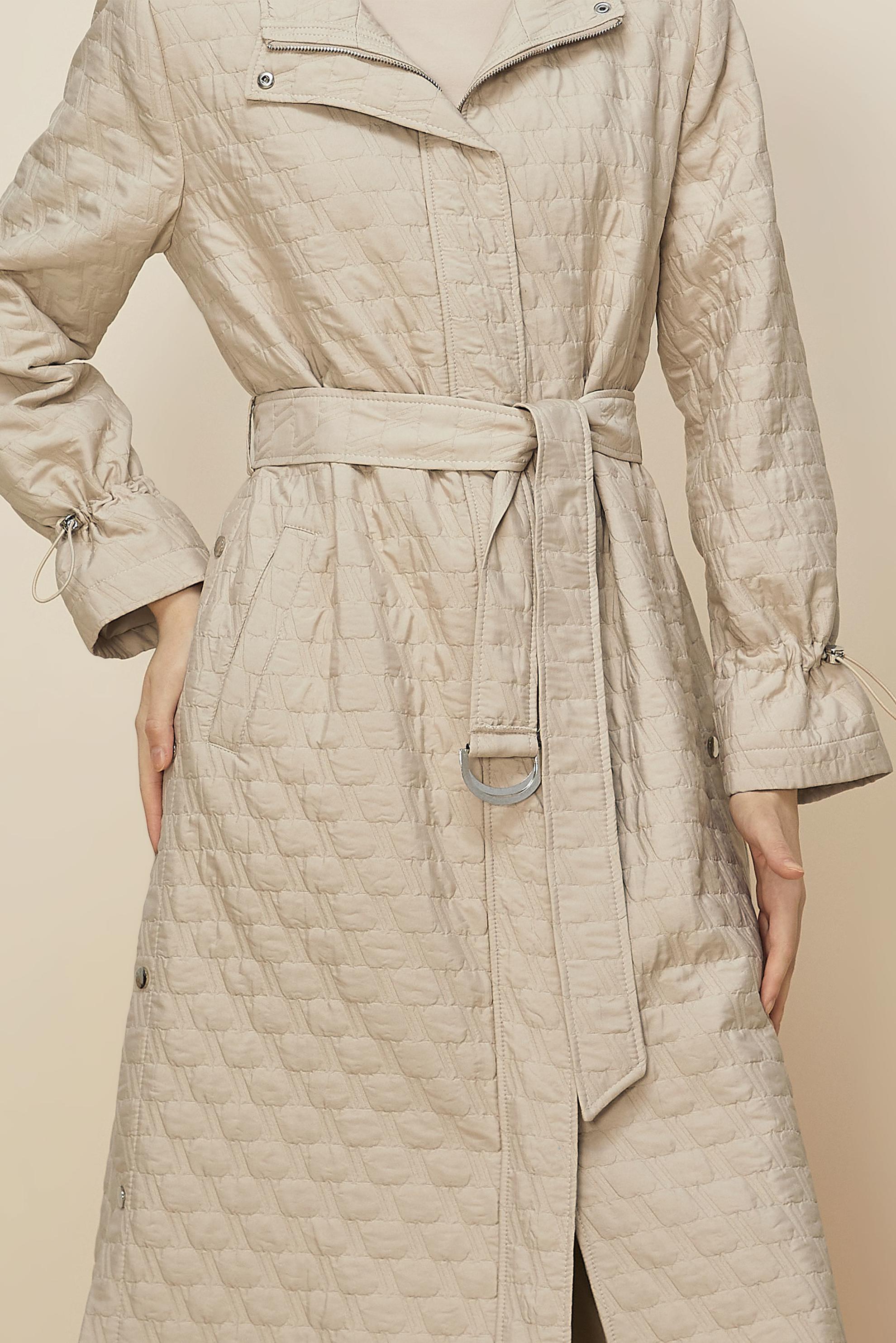 Hijab clothing BEIGE 10993 KAPİTONE 5058 TRENÇKOT 38-46 TEK 40