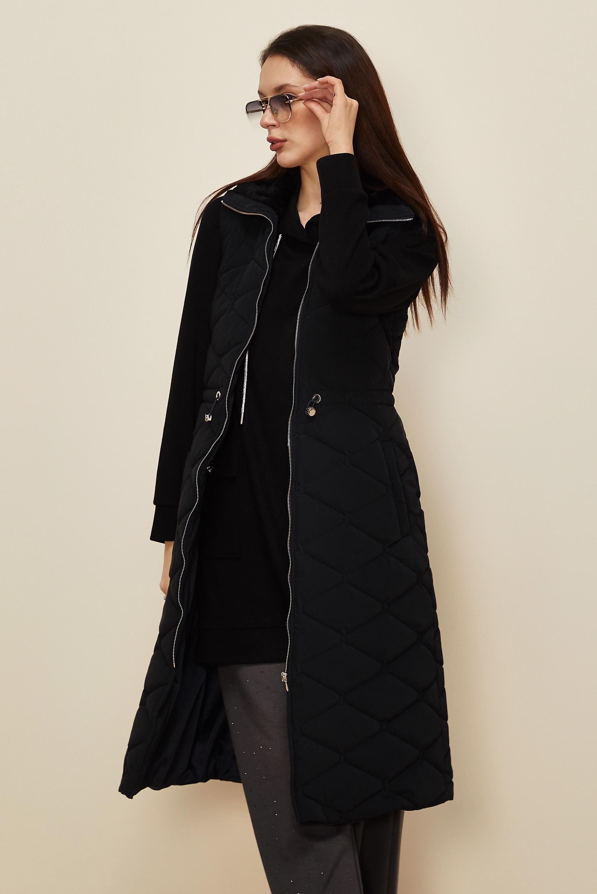 Hijab clothing BLACK QUILTED VEST 45273