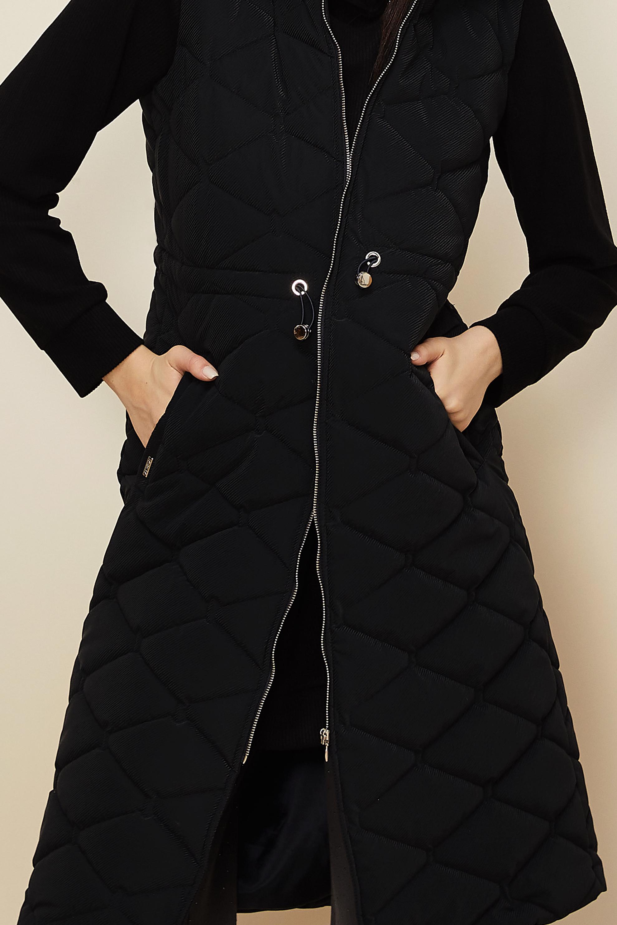 Hijab clothing BLACK QUILTED VEST 45273