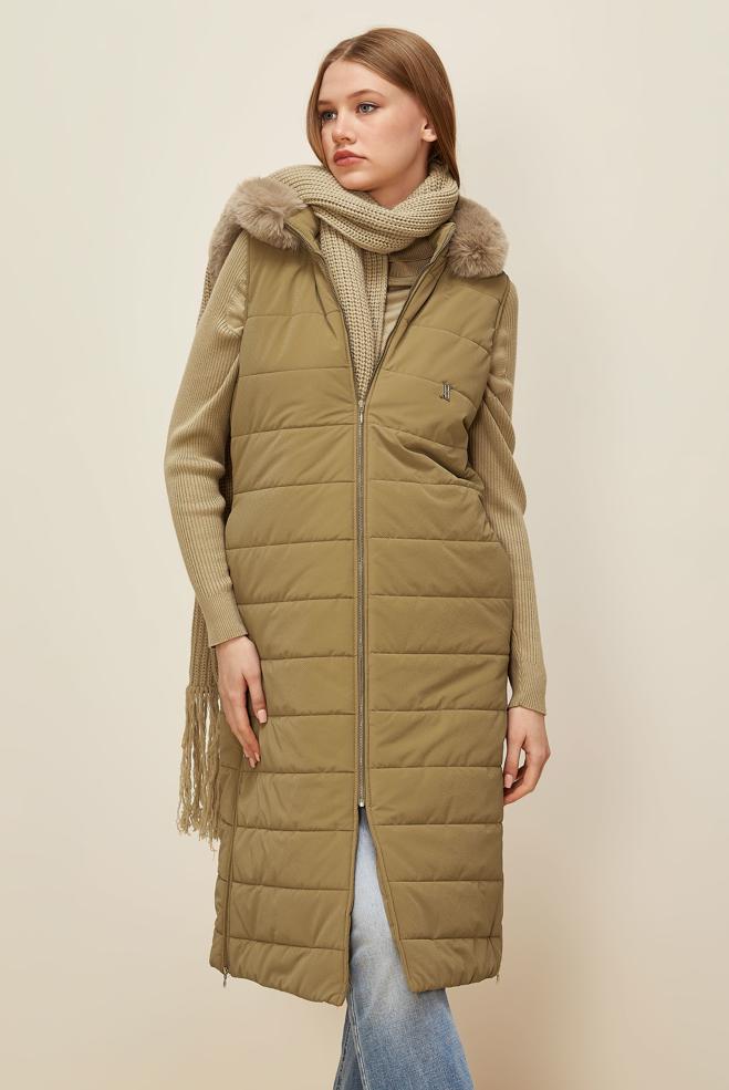 Vêtements hijab TABA GILET À CAPUCHE 45274 - ALVİNA