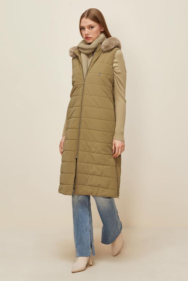 Vêtements hijab TABA GILET À CAPUCHE 45274 - ALVİNA