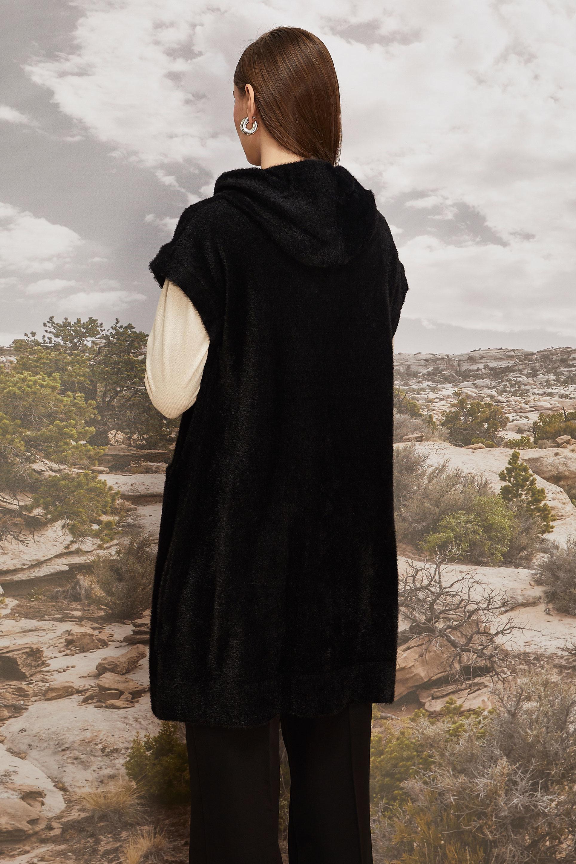 Tesettür giyim SİYAH TRİKO YELEK 45933