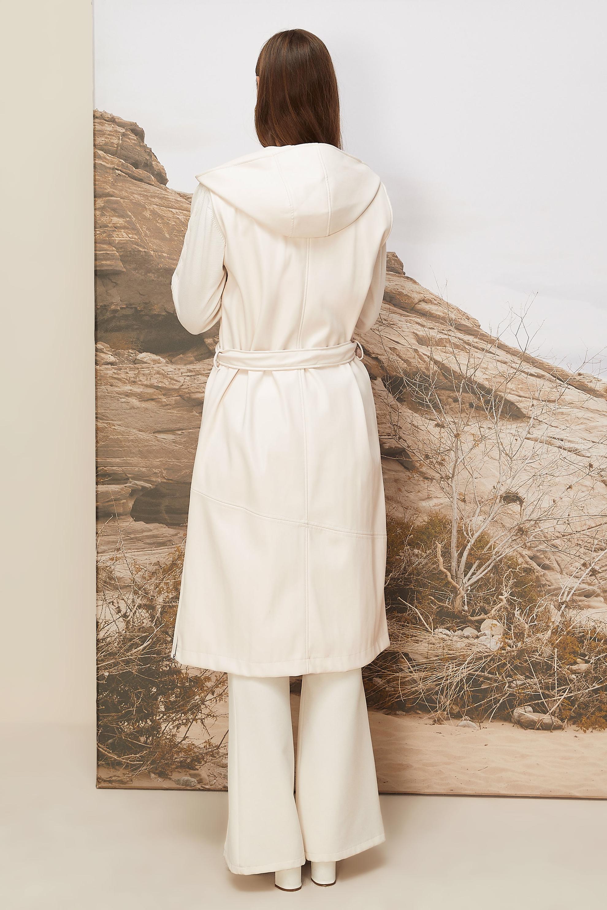 Hijab clothing WHITE FAUX-LEATHER VEST 45962