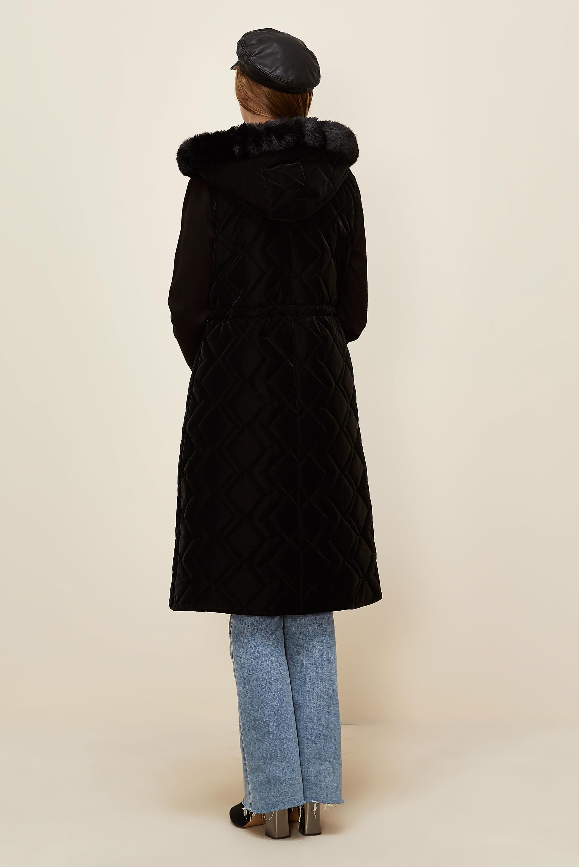 Tesettür giyim SİYAH KAPİTONE YELEK 45975